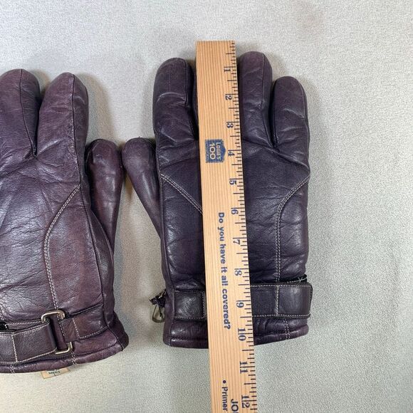 Leather DOWN FILLED Winter Gloves! Mens Large WARM and Rugged! Snow weather gear - Picture 4 of 9